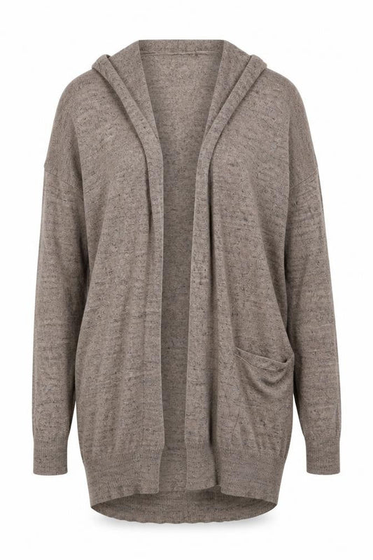 Atmosphere Womens Brown V-Neck  Cotton Cardigan Jumper Size 8