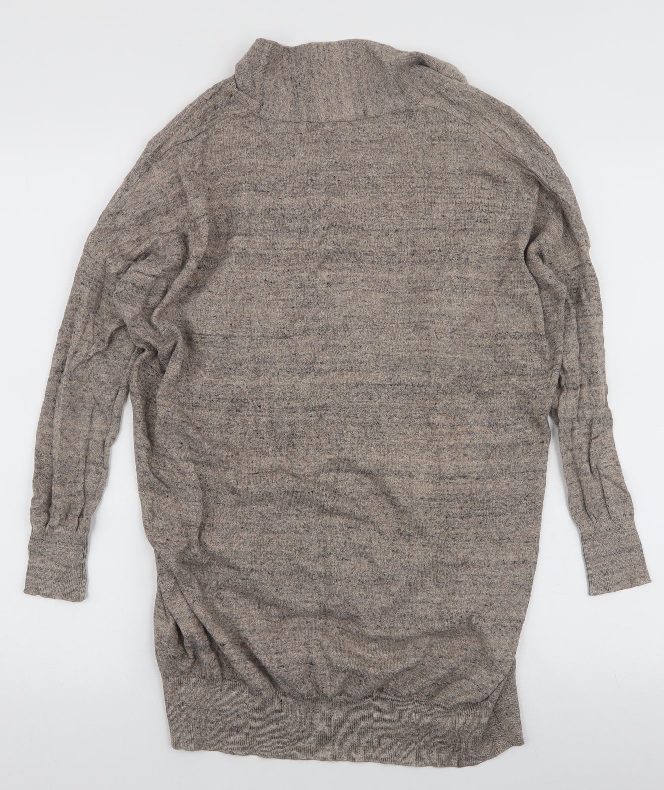 Atmosphere Womens Brown V-Neck  Cotton Cardigan Jumper Size 8
