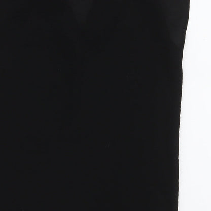 Atmosphere Womens Black  Polyester Basic Blouse Size 10 V-Neck