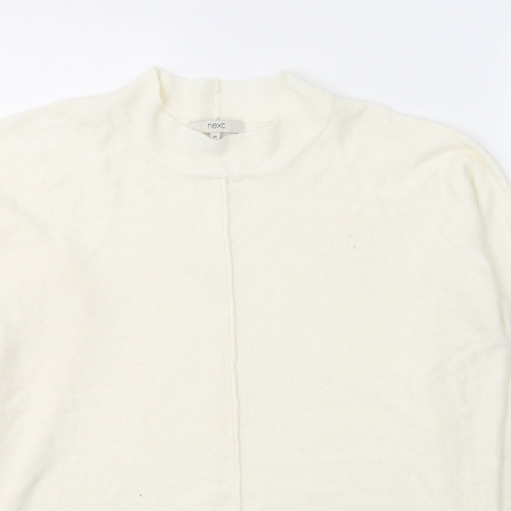 NEXT Womens Ivory Round Neck  Acrylic Pullover Jumper Size M