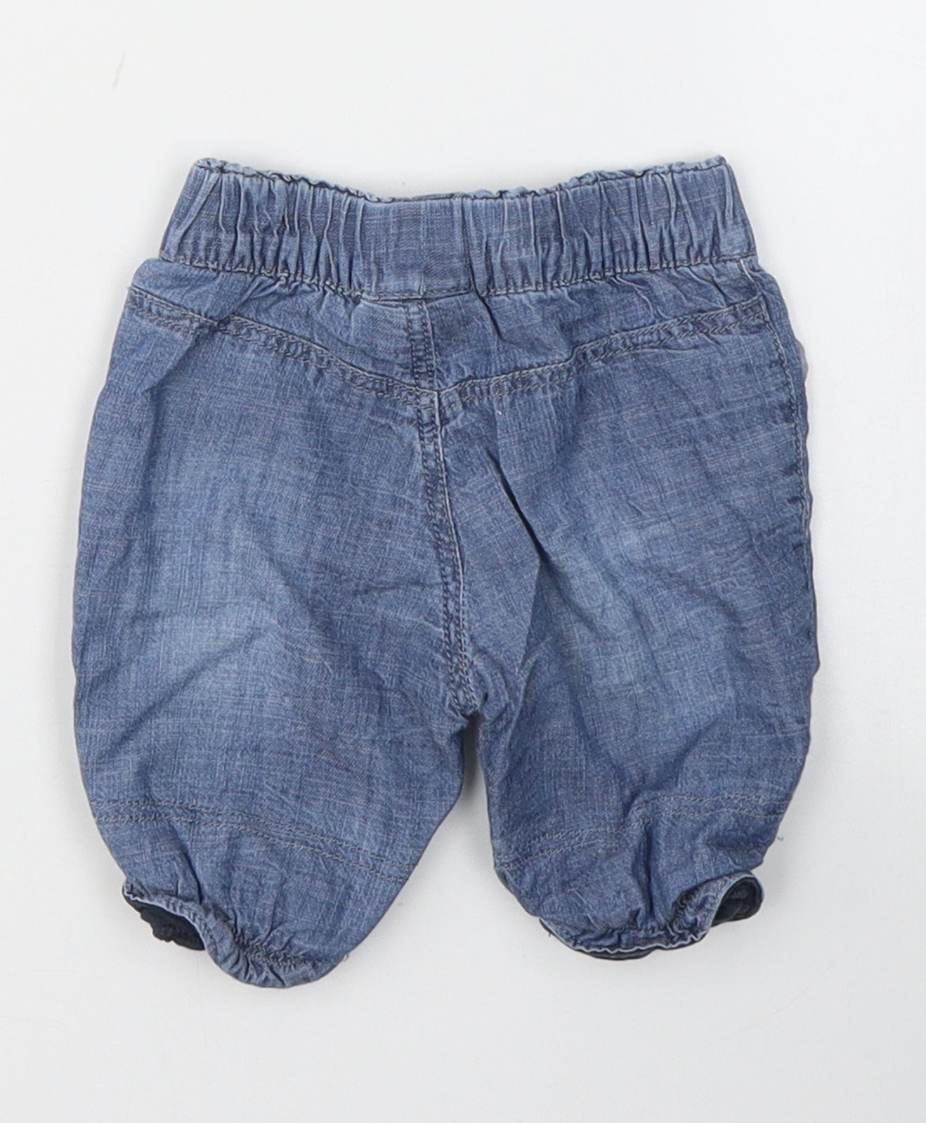 NEXT Girls Blue  Cotton Cropped Jeans Size 0-3 Months  Pullover