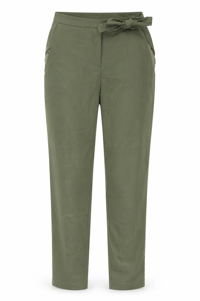 Missguided Womens Green  Polyester Trousers  Size 4 L28 in Regular Button