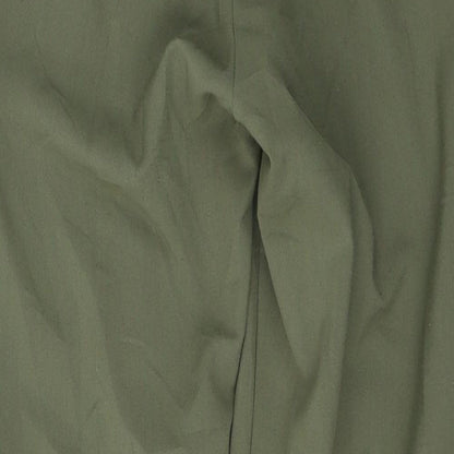 Missguided Womens Green  Polyester Trousers  Size 4 L28 in Regular Button