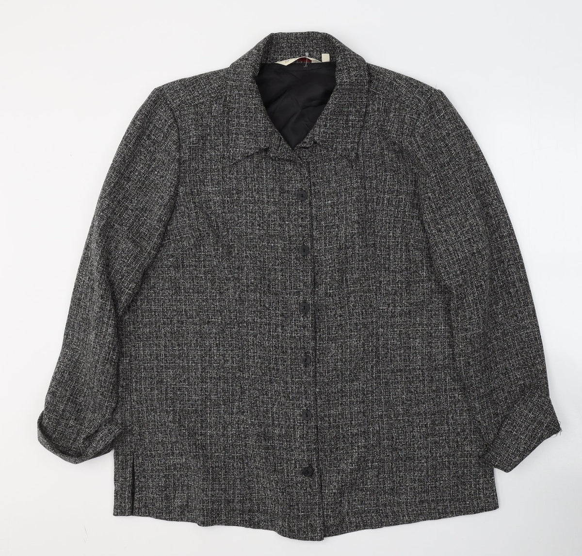 EWM Womens Black   Jacket Blazer Size 18  Button