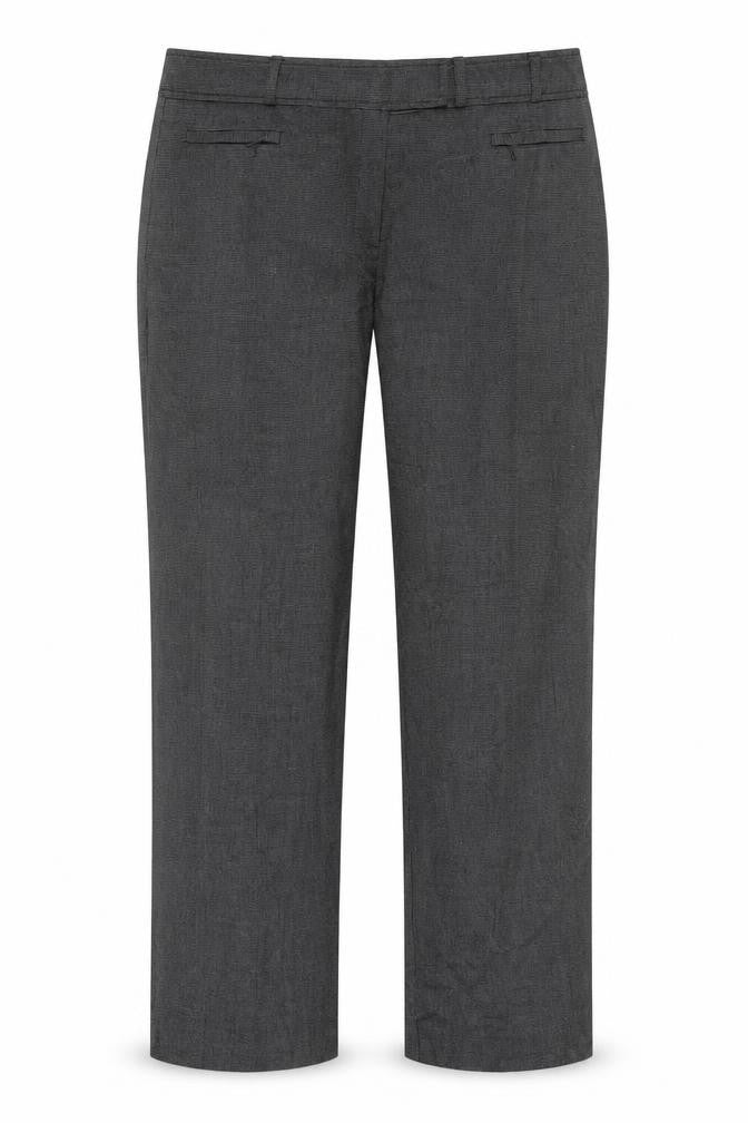 Petite Womens Black  Polyester Trousers  Size 36 in L27 in Regular Button