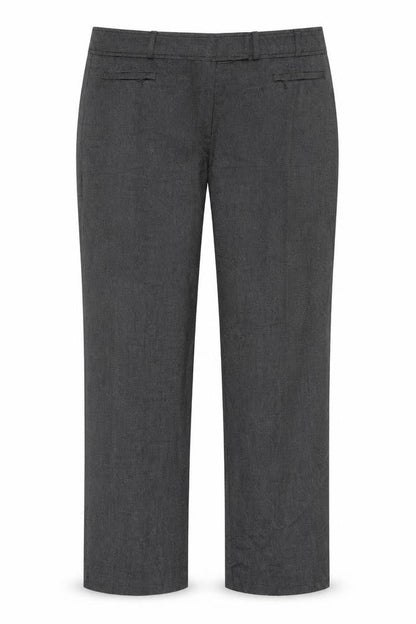 Petite Womens Black  Polyester Trousers  Size 36 in L27 in Regular Button