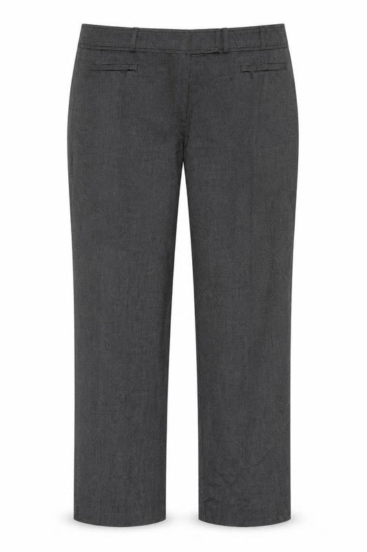 Petite Womens Black  Polyester Trousers  Size 36 in L27 in Regular Button