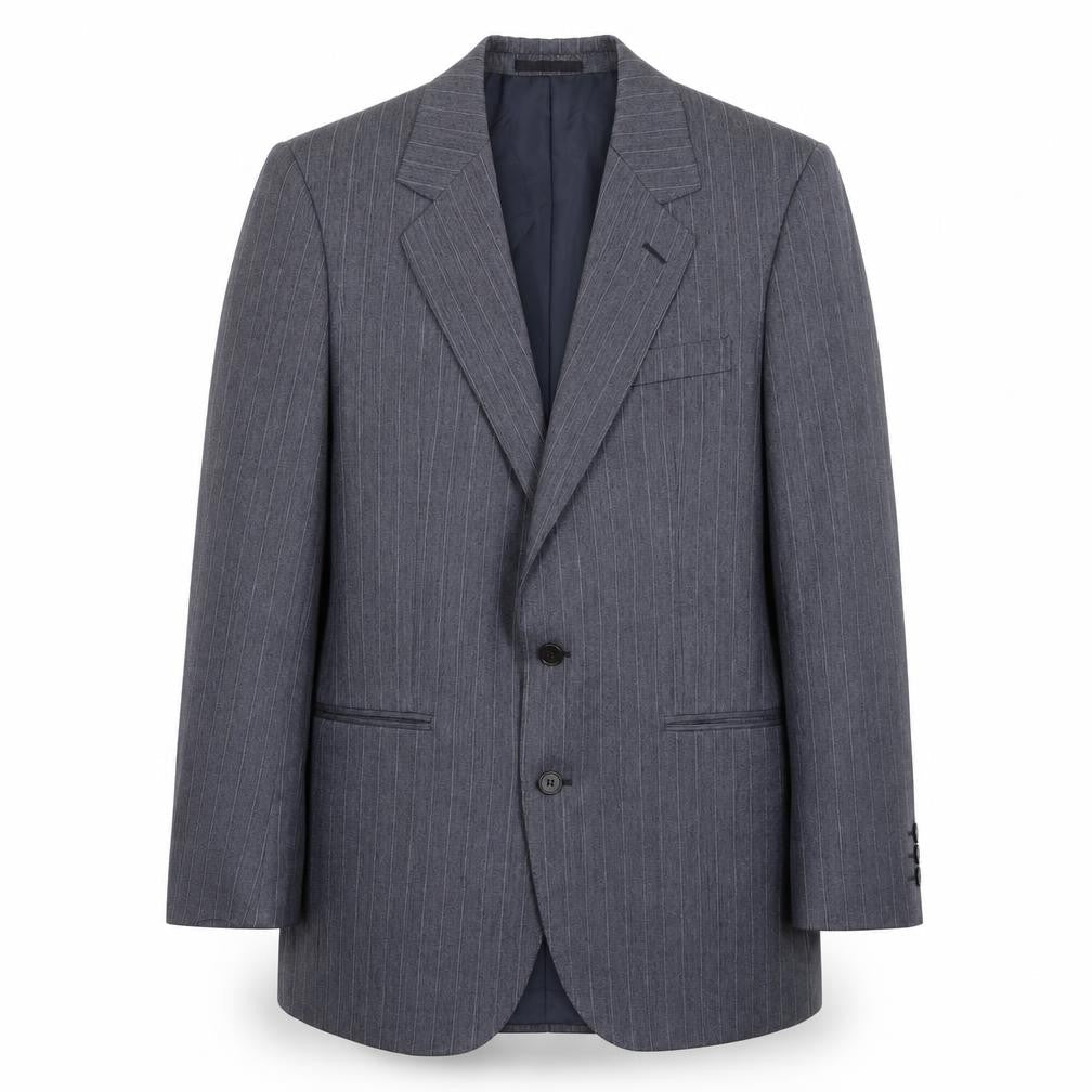 Paul Jardine Mens Blue Striped Wool Jacket Blazer Size 38
