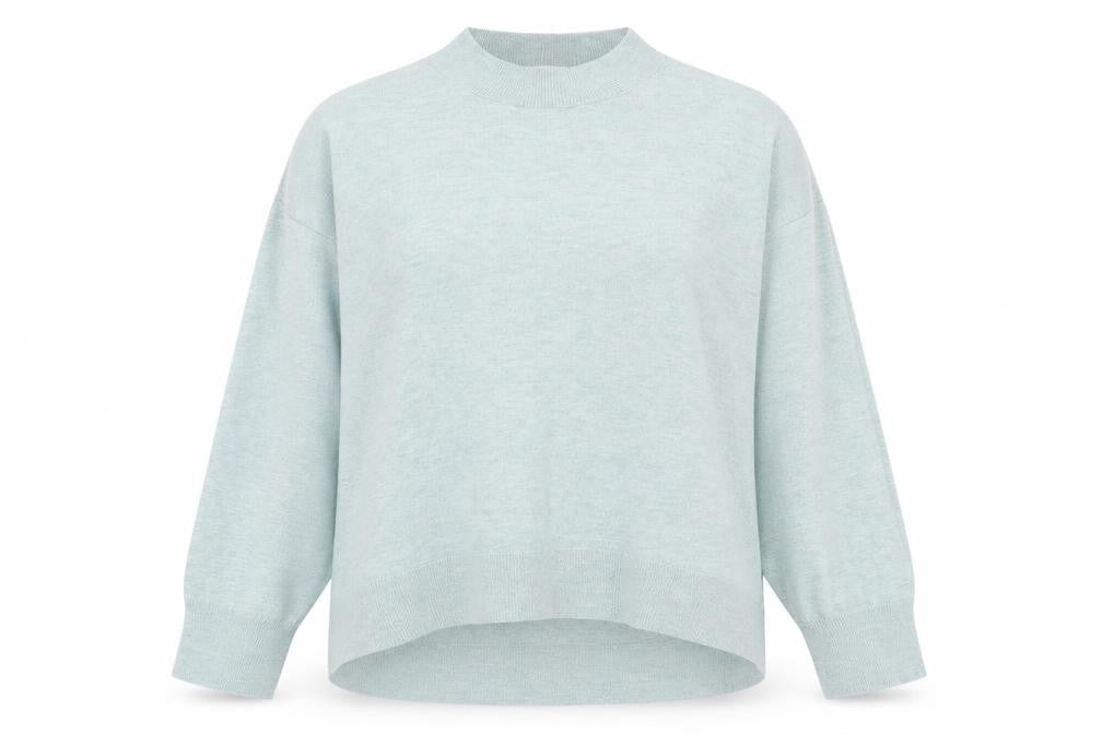 Gallery Womens Green High Neck  Viscose Pullover Jumper Size M