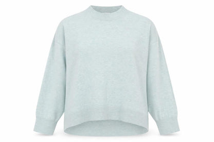 Gallery Womens Green High Neck  Viscose Pullover Jumper Size M