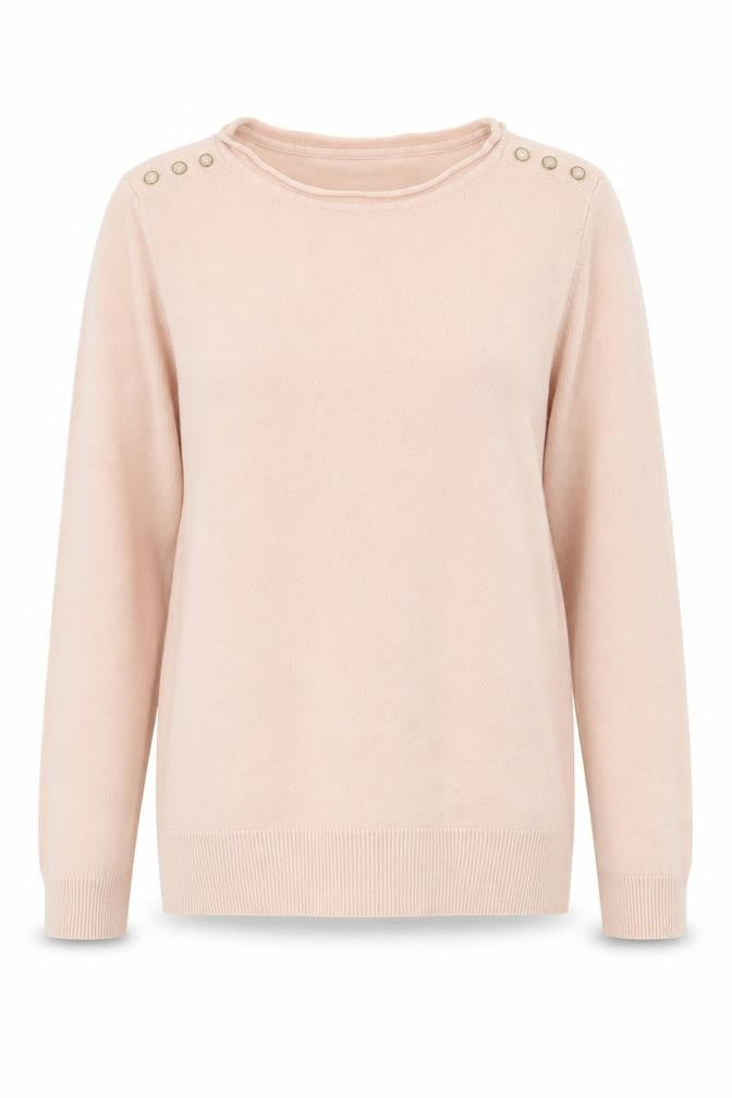 Atmosphere Womens Pink Round Neck  Acrylic Pullover Jumper Size 8
