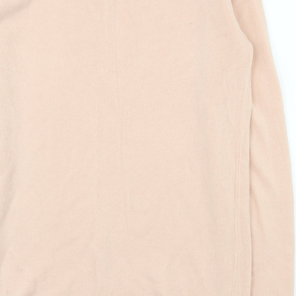 Atmosphere Womens Pink Round Neck  Acrylic Pullover Jumper Size 8