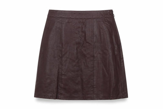 Papaya Womens Purple  Viscose Mini Skirt Size 8   Zip