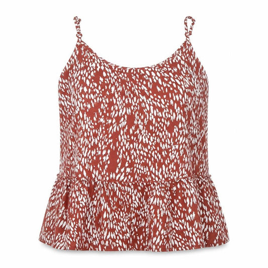 George Womens Brown Animal Print Viscose Camisole Blouse Size 10 Round Neck