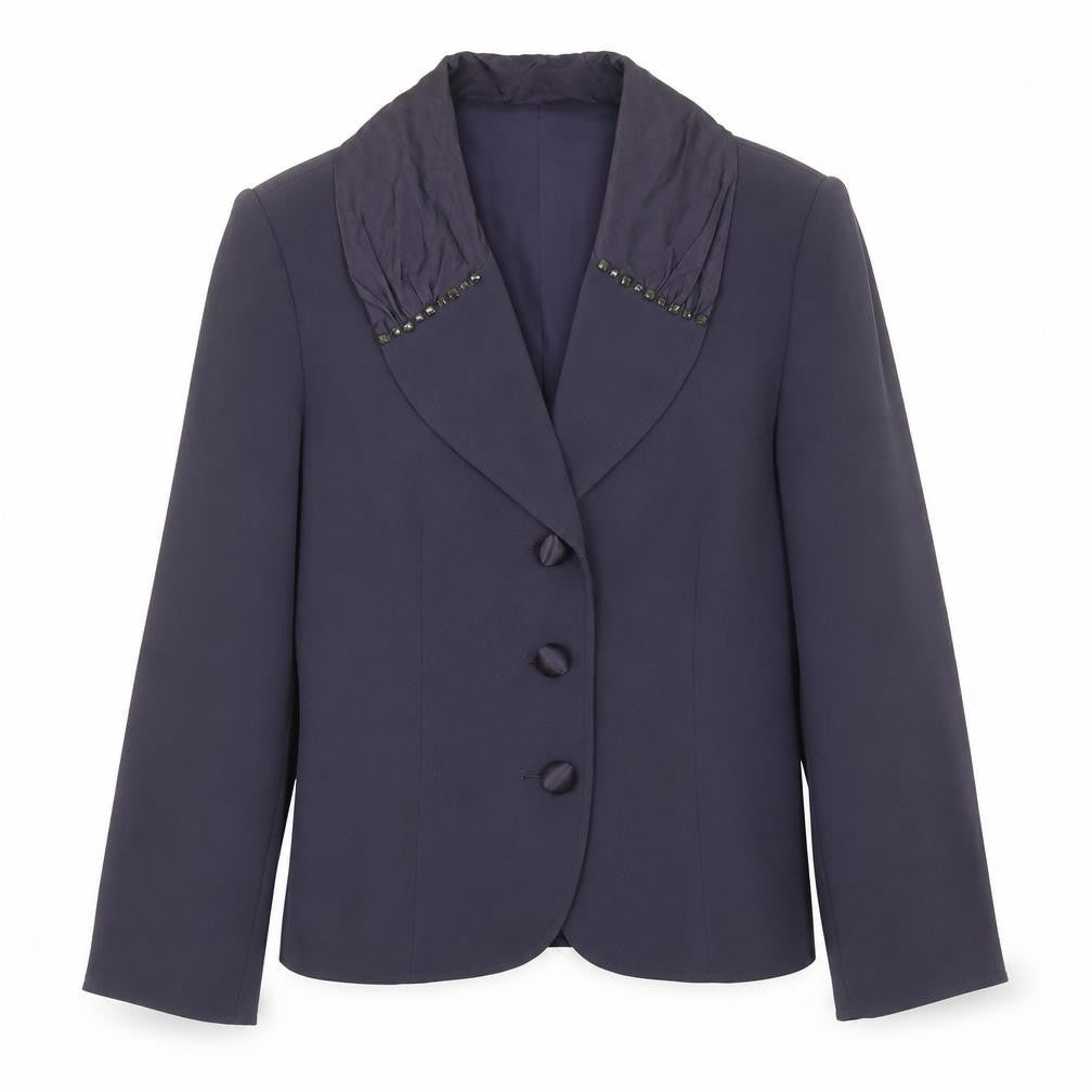 GOLD by Michael H Womens Blue   Jacket  Size 14  Button