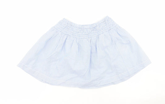 H&M Girls Blue Striped 100% Cotton Tutu Skirt Size 2 Years  Regular Pull On