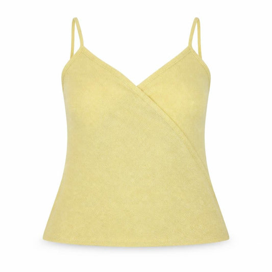 Innocence Womens Yellow  Polyester Camisole T-Shirt Size 10 V-Neck