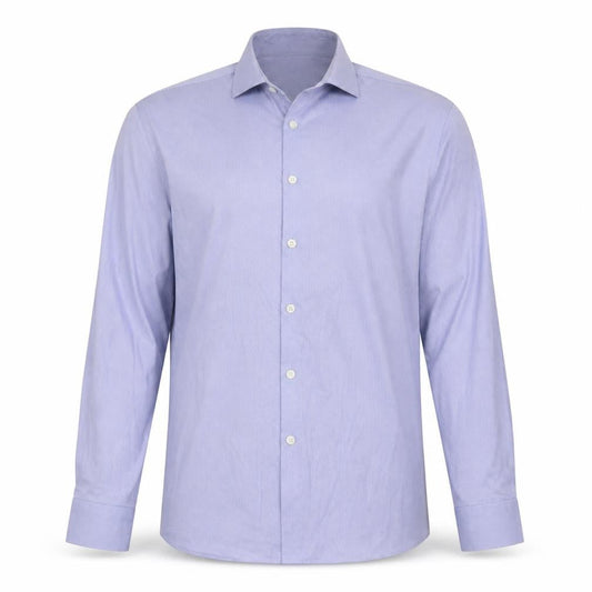 ASOS Mens Blue Striped Cotton  Button-Up Size M Collared Button