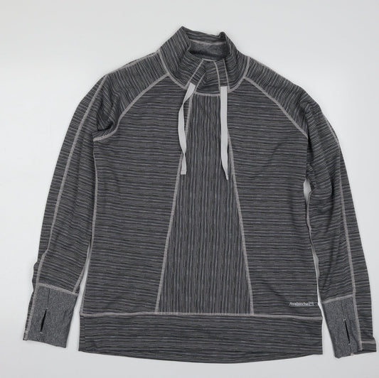 Avalanche Womens Grey  Polyester Pullover Sweatshirt Size L  Pullover - Activewear
