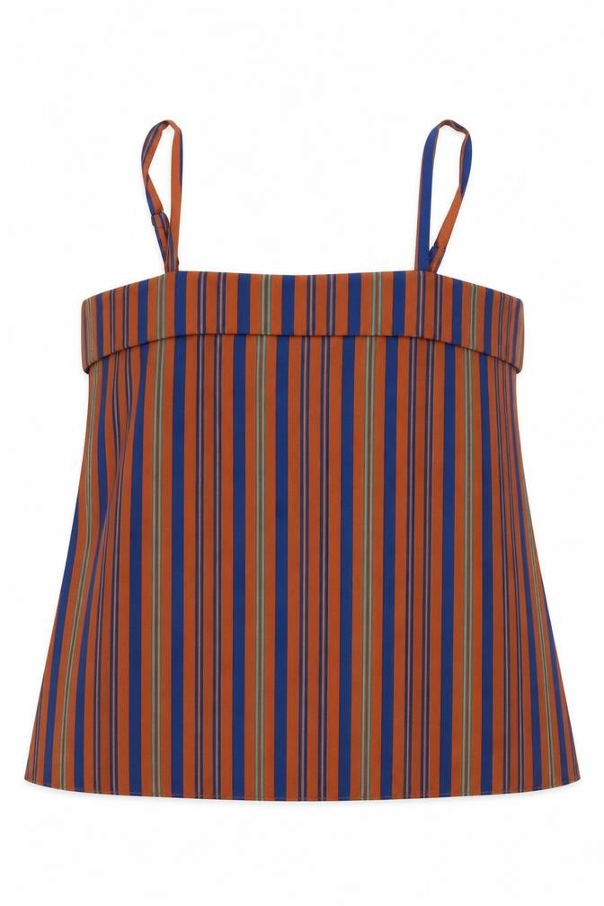 River Island Womens Multicoloured Striped Polyester Basic Blouse Size 14 Off the Shoulder