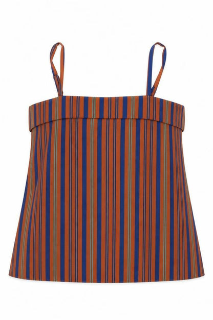 River Island Womens Multicoloured Striped Polyester Basic Blouse Size 14 Off the Shoulder