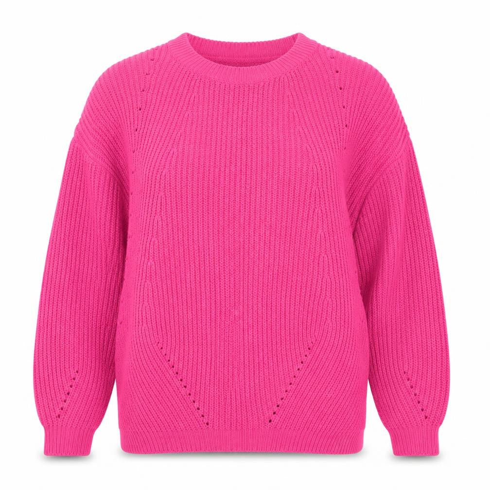 VERO MODA Womens Pink Scoop Neck  Acrylic Pullover Jumper Size S