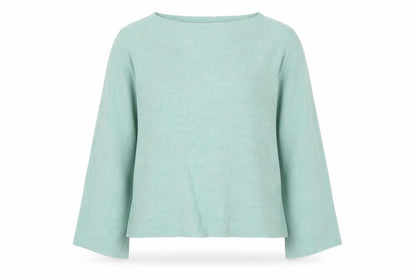 Oasis Womens Green  Viscose Basic T-Shirt Size S Round Neck