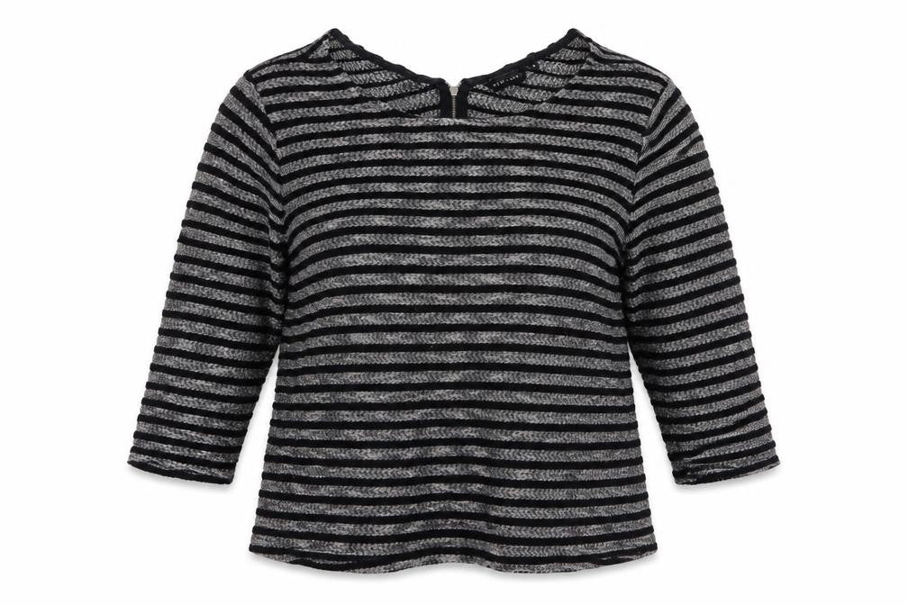New Look Womens Multicoloured V-Neck Striped Polyester Pullover Jumper Size 16