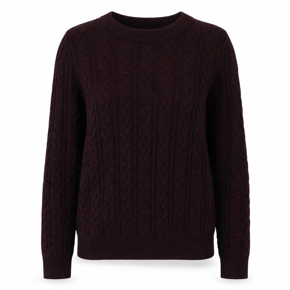 H&M Womens Purple Round Neck  Acrylic Pullover Jumper Size XS