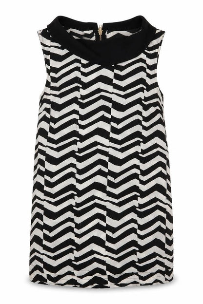 River Island Womens White Striped Polyester Basic Blouse Size 10 Collared