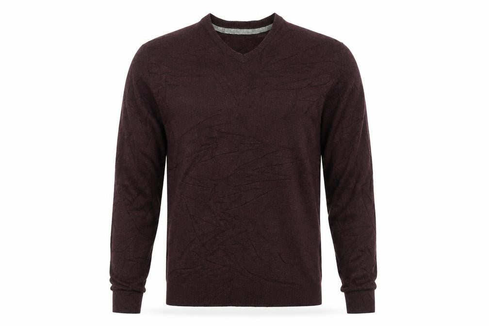 Debenhams Mens Purple V-Neck  Acrylic Pullover Jumper Size S