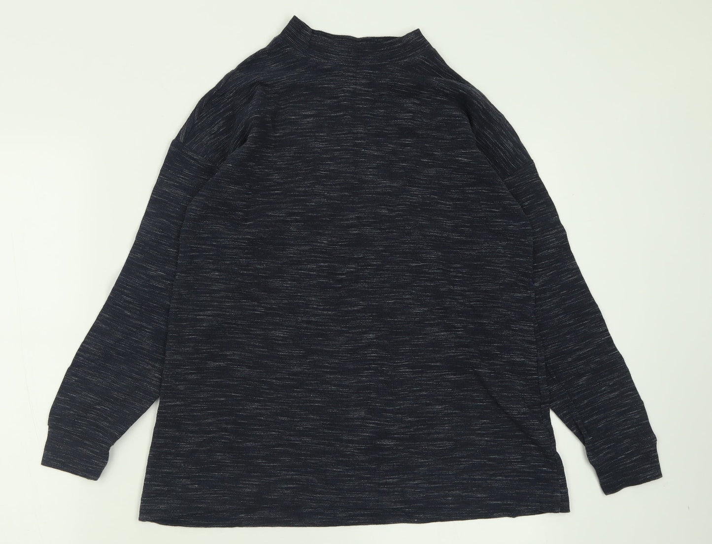 NEXT Womens Blue Crew Neck  Polyester Pullover Jumper Size 8