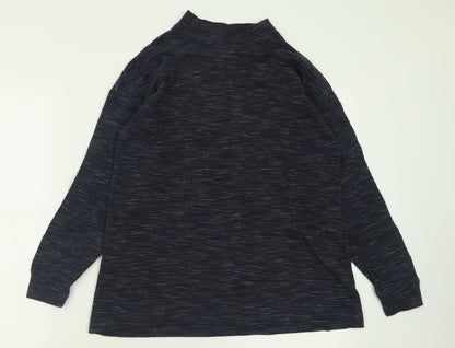 Next Womens Blue Crew Neck  Polyester Pullover Jumper Size 8