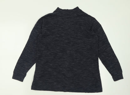 Next Womens Blue Crew Neck  Polyester Pullover Jumper Size 8