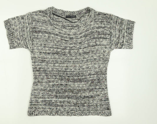 Atmosphere Womens Grey Crew Neck  Acrylic Pullover Jumper Size 10