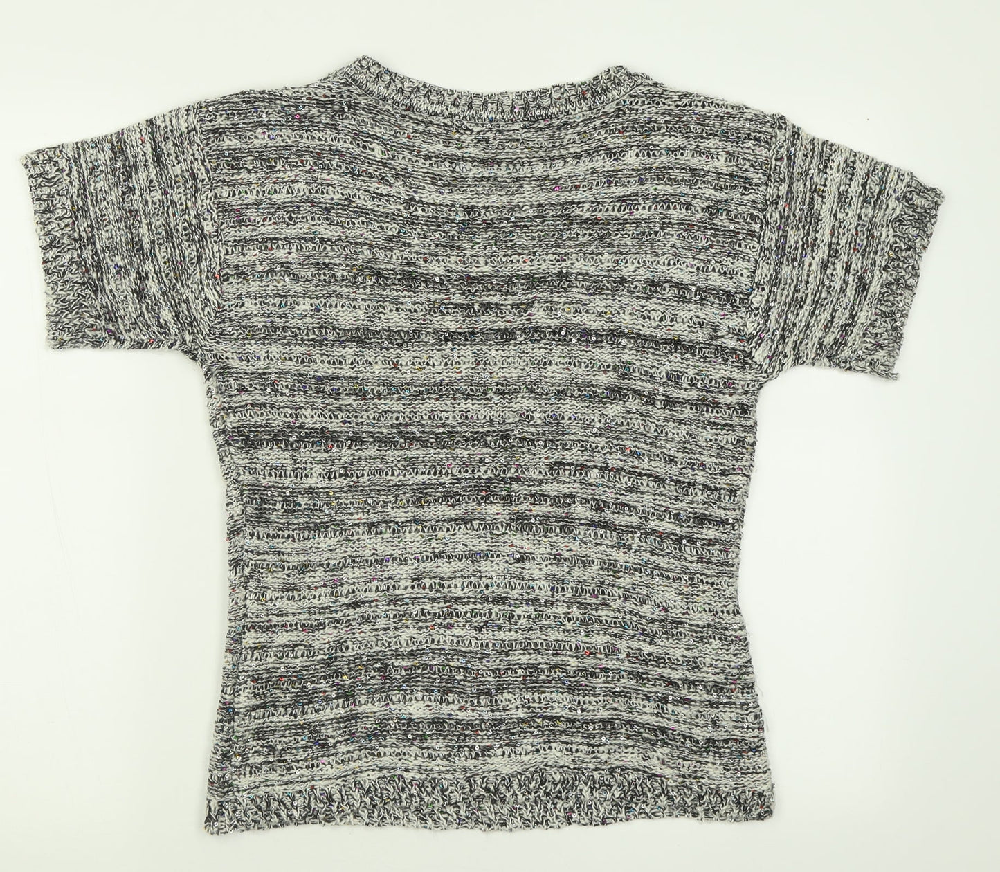 Atmosphere Womens Grey Crew Neck  Acrylic Pullover Jumper Size 10