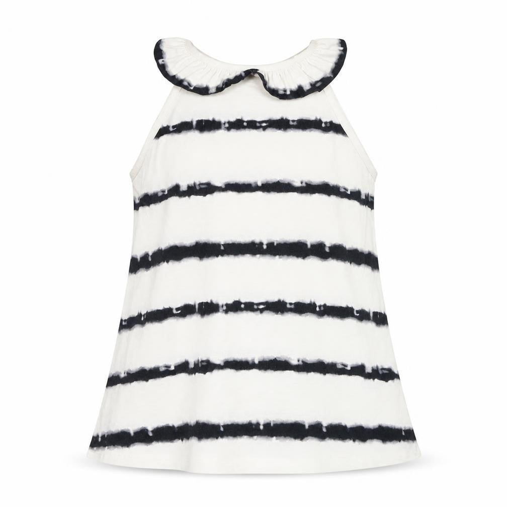River Island Womens Ivory Striped Polyester Basic Tank Size 10 Halter