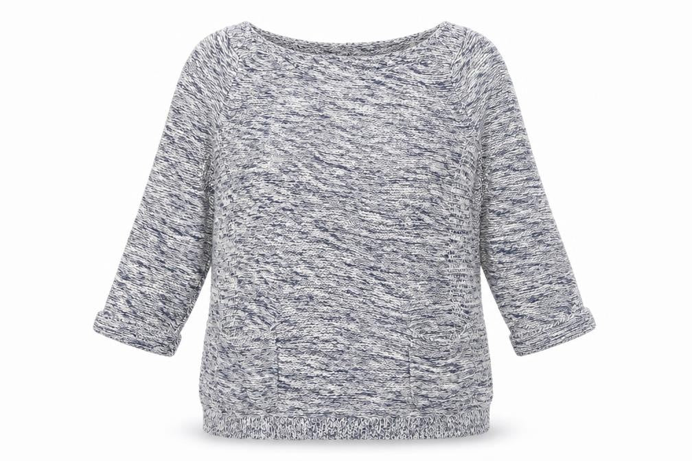 Wallis Womens Blue Boat Neck  Acrylic Pullover Jumper Size S