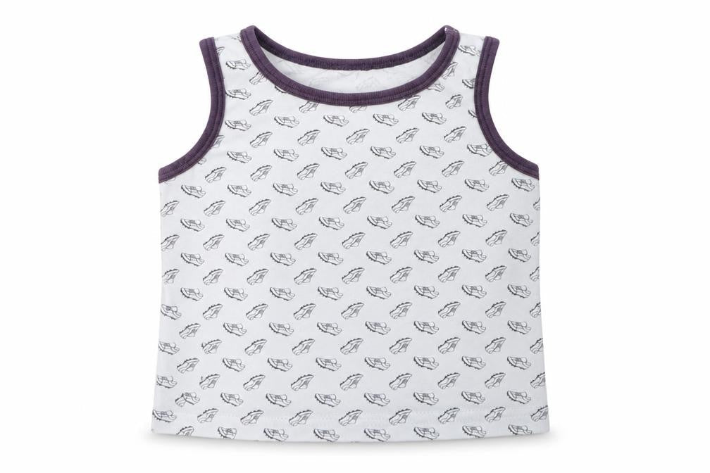 Primark Boys Blue Geometric Cotton Pullover Tank Size 5-6 Years Crew Neck  - Football