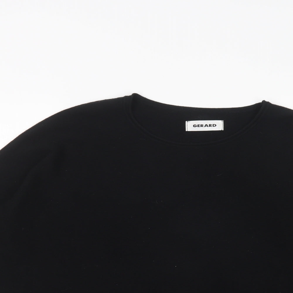 Gerard Womens Black Crew Neck  Viscose Pullover Jumper Size XL