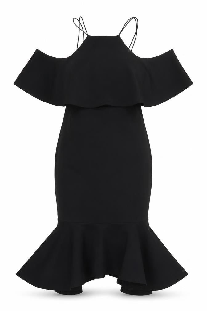 ASOS Womens Black  Polyester Fit & Flare  Size 8  Halter Pullover