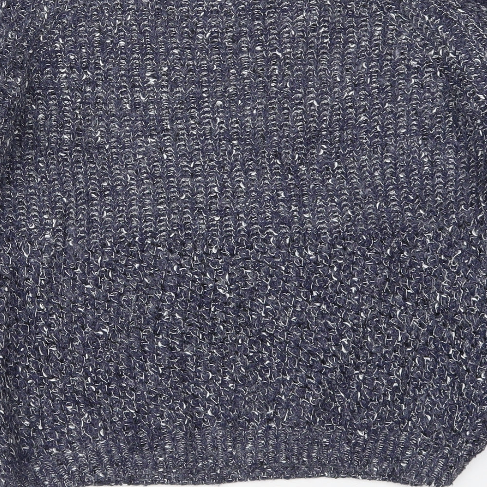 Izabel London Womens Blue Crew Neck  Acrylic Pullover Jumper Size 10