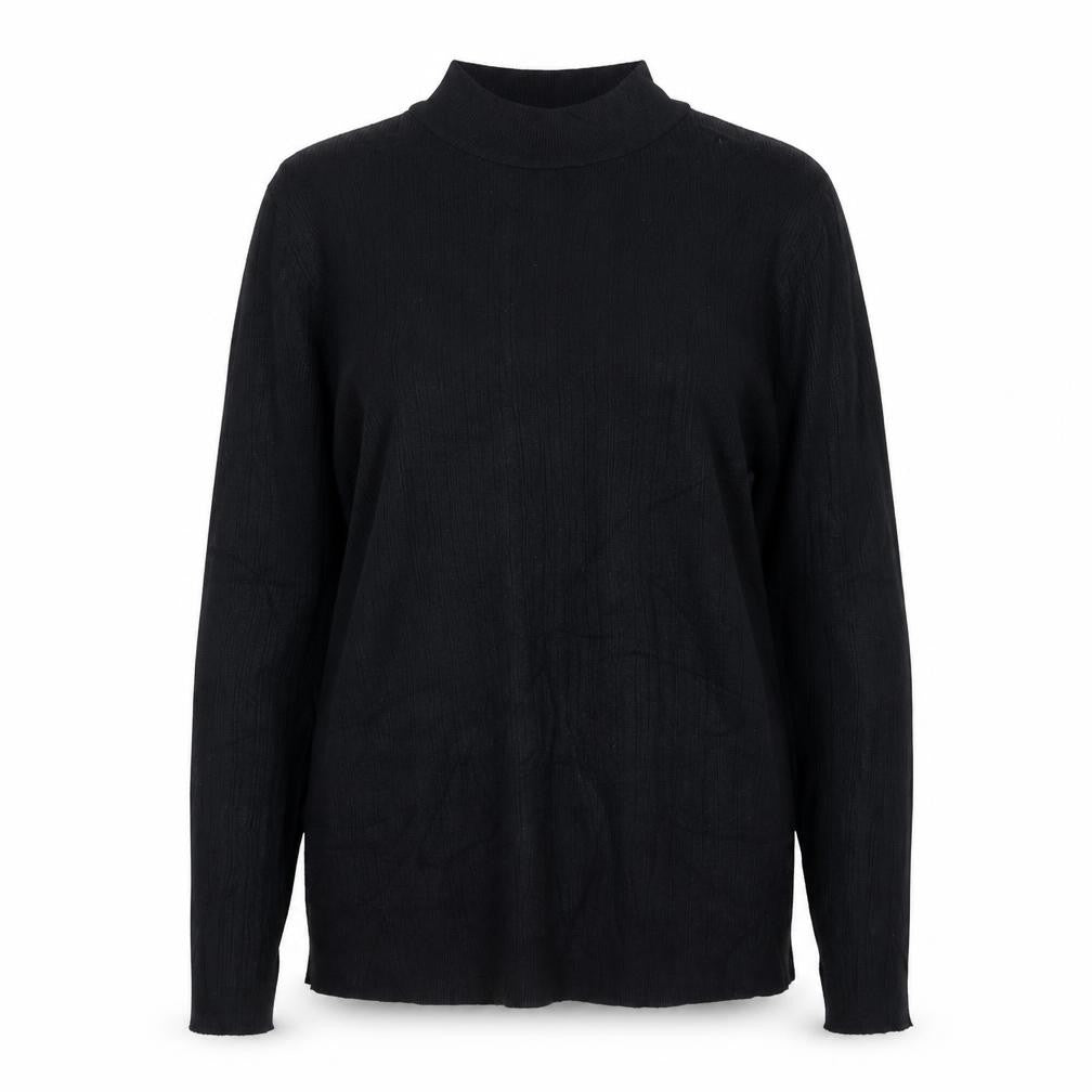 TU Womens Black Crew Neck  Viscose Pullover Jumper Size 12