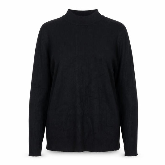 Tu Womens Black Crew Neck  Viscose Pullover Jumper Size 12