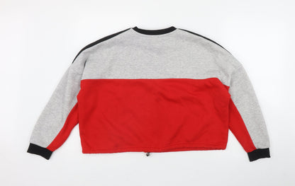 Preloved Primark Womens Red  Polyester Pullover Sweatshirt Size 6  Drawstring - Mickey Mouse - Back