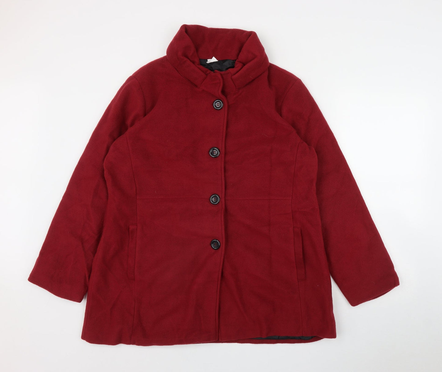 Gabriella Vincenza Womens Red   Jacket  Size 16  Button