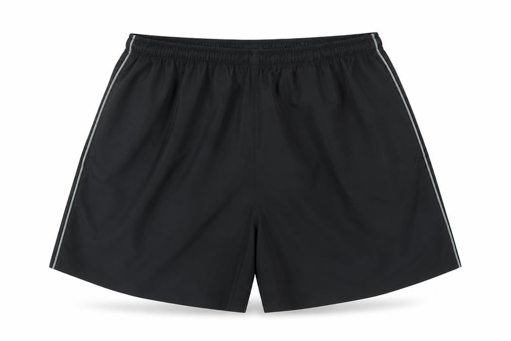 kea Mens Black  Polyamide Sweat Shorts Size L L6 in Regular Tie