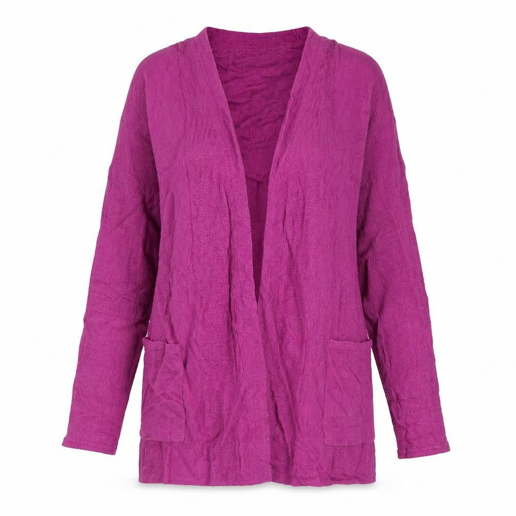 Monsoon Womens Purple V-Neck  Viscose Cardigan Jumper Size S