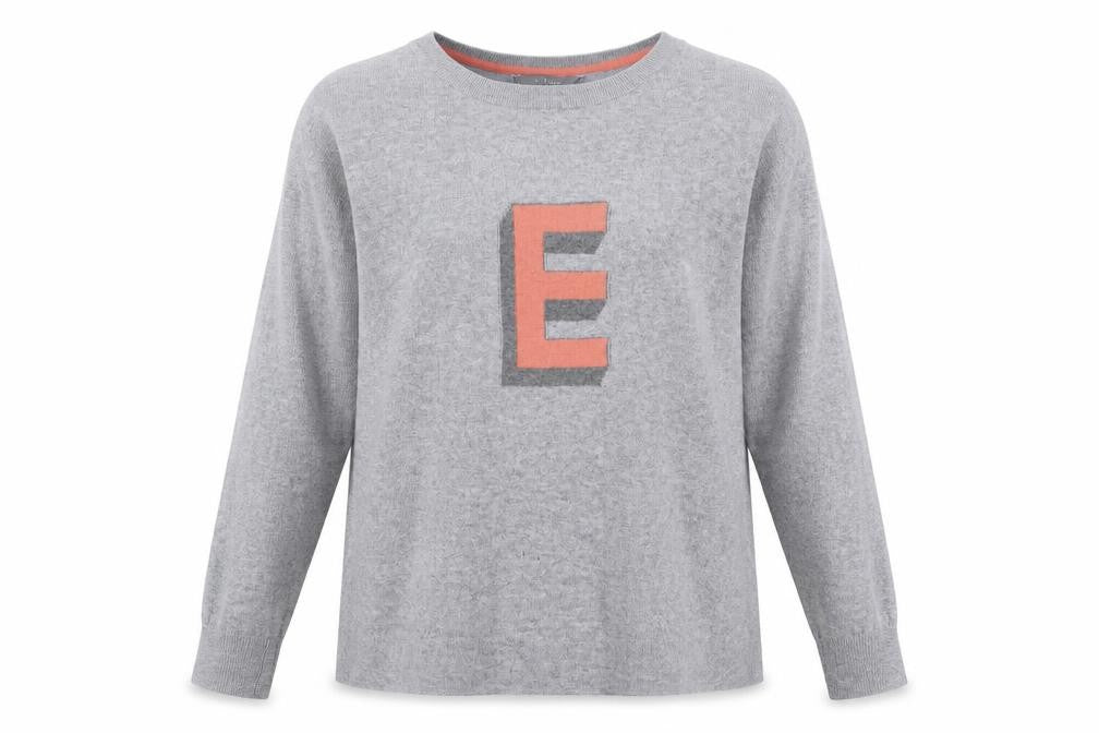 Principles Womens Grey Crew Neck  Cotton Pullover Jumper Size S