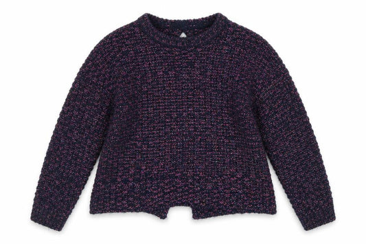 Dunnes Stores Girls Blue Round Neck  Acrylic Pullover Jumper Size 8 Years